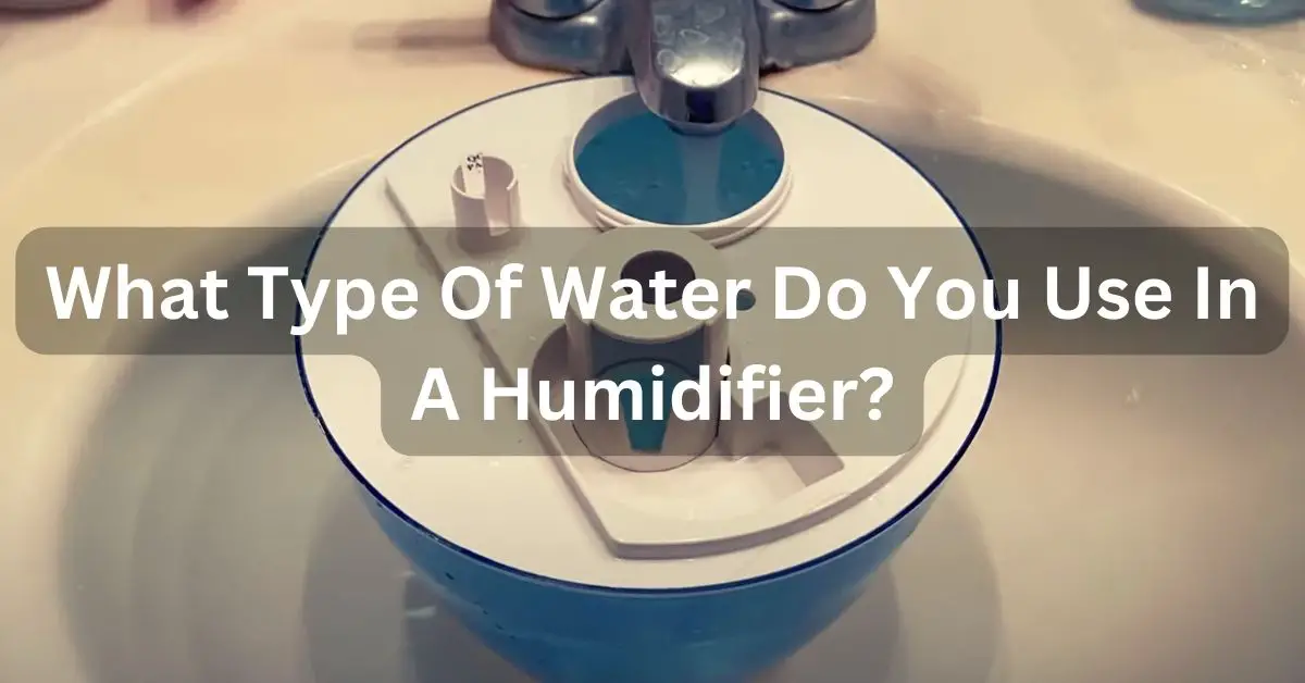 What Type Of Water Do You Use In A Humidifier